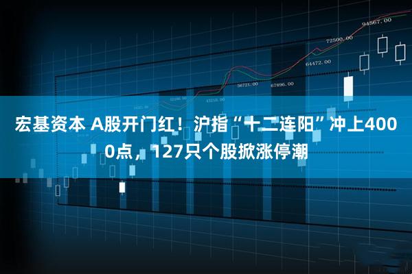 宏基资本 A股开门红！沪指“十二连阳”冲上4000点，127只个股掀涨停潮